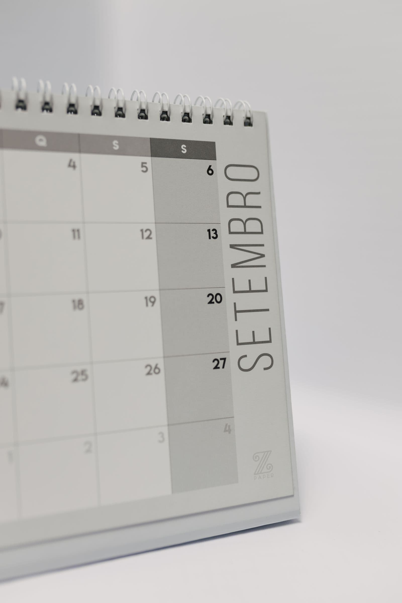 A wall calendar page
