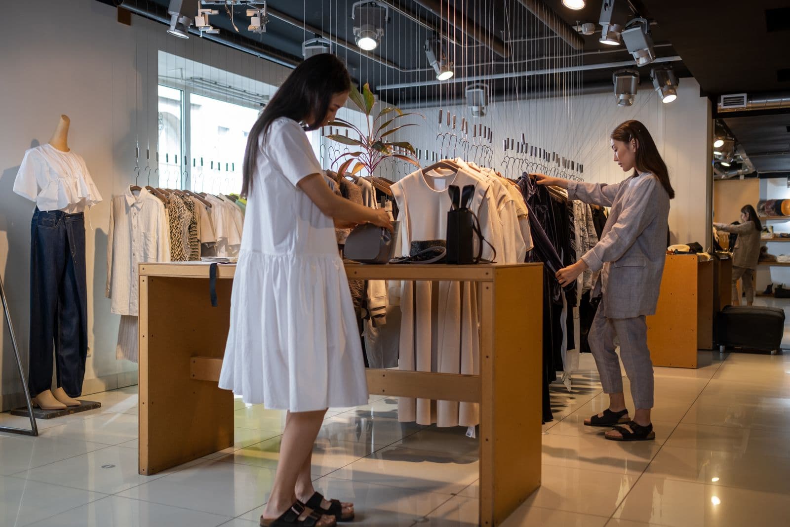 The interior of a small retail shop